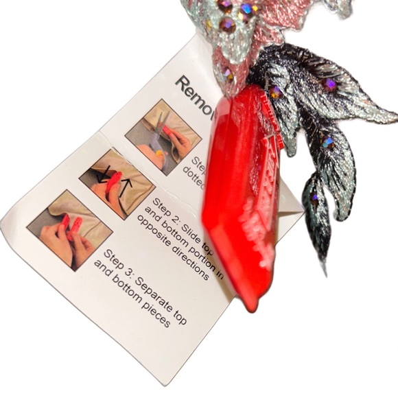 Mac Duggal Floral Long Sleeve Wedding Gown - Picture 7 of 10